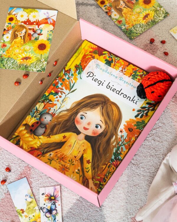 zestaw - książka i biedronka